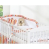 Bedding set for Baby Bed 2-pcs- Hanging Hearts orange stripes