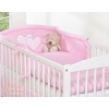 Bedding set for Baby Bed 2-pcs- Hanging Hearts pink