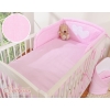 Bedding set for Baby Bed 2-pcs- Hanging Hearts pink stripes