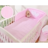 Bedding set for Baby Bed 2-pcs- Hanging Hearts pink stripes