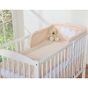 Bedding set for Baby Bed 2-pcs- Hanging Hearts white dots on beige