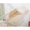Bedding set for Baby Bed 2-pcs- Hanging Hearts white dots on beige