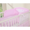 Bedding set for Baby Bed 2-pcs- Hanging Hearts white dots on pink