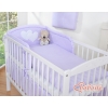Bedding set for Baby Bed 2-pcs- Hanging Hearts white polka dots on lilac