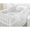 Bedding set for Baby Bed 2-pcs- Little Prince/Princess gray