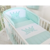 Bedding set for Baby Bed 2-pcs- Little Prince/Princess mint