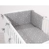 Bedding set for Baby Bed 2-pcs- mini stars white