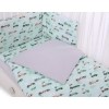 Bedding set for Baby Bed 2-pcs - mint rabbits