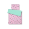 Bedding set for Baby Bed 2-pcs- Owls pink-mint
