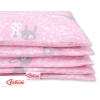 Bedding set for Baby Bed 2-pcs- pink rabbits