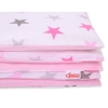 Bedding set for Baby Bed 2-pcs - stars gray - pink /pink