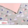 Bedding set for Baby Bed 2-pcs -Swans gray