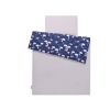 Bedding set for Baby Bed 2-pcs - Swans navy blue
