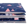 Bedding set for Baby Bed 2-pcs - Swans navy blue