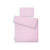 Bedding set for Baby Bed 2-pcs- white-wine red stars