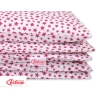 Bedding set for Baby Bed 2-pcs- white-wine red stars