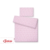 Bedding set for Baby Bed 2-pcs- white-wine red stars
