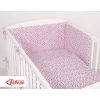 Bedding set for Baby Bed 2-pcs- white-wine red stars