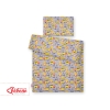Bedding set for Baby Bed 2-pcs - yellow excavators