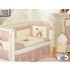Bedding set for Baby Cot 3-pcs- Teddy Bear with bow brown