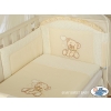 Bedding set for Baby Cot 3-pcs- Teddy Bear with bow cream