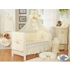 Bedding set for Baby Cot 3-pcs- Teddy Bear with bow cream