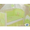 Bedding set for Baby Cot 3-pcs- Teddy Bear with bow green