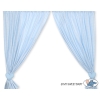 Blue Curtains for baby room- Bear with bow