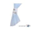 Blue Curtains for baby room- Donkey Luca