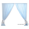 Blue Curtains for baby room- Donkey Luca