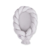 Braided babynest Knot Bumper & Mattress 2 in 1 - gray