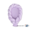 Braided babynest Knot Bumper & Mattress 2 in 1- lilac