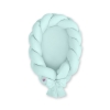 Braided babynest Knot Bumper & Mattress 2 in 1 - mint