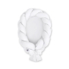 Braided babynest Knot Bumper & Mattress 2 in 1 - white