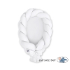 Braided babynest Knot Bumper & Mattress 2 in 1 - white