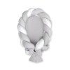 Braided babynest Knot Bumper & Mattress 2 in 1 - white-gray