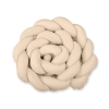 Braided Cushion Extra Knot bumper XXL Pillow- beige