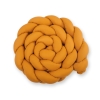 Braided Cushion Extra Knot bumper XXL Pillow- honey yellow