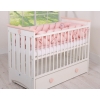 Braided bumper XXL - pastel pink