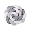Braided bumper for crib or cot