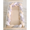 Knotted crib bumper