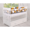 Braided Crib bumper XXL Pillow- white-honey yellow-anthracite
