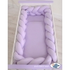 Braided Cushion Extra Long Knot bumper 3,6m XXL Pillow- lilac