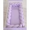 Braided Cushion Extra Long Knot bumper 3,6m XXL Pillow- lilac