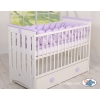 Braided Cushion Extra Long Knot bumper 3,6m XXL Pillow- lilac