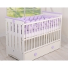 Braided Cushion Extra Long Knot bumper 3,6m XXL Pillow- lilac