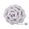 Braided Cushion Extra Long Knot bumper 360cm XXL Pillow- gray