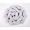 Braided Cushion Extra Long Knot bumper 360cm XXL Pillow- gray
