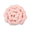 Braided Cushion Extra Long Knot bumper XXL Pillow- powder pink