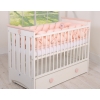 Braided Cushion Extra Long Knot bumper XXL Pillow- powder pink